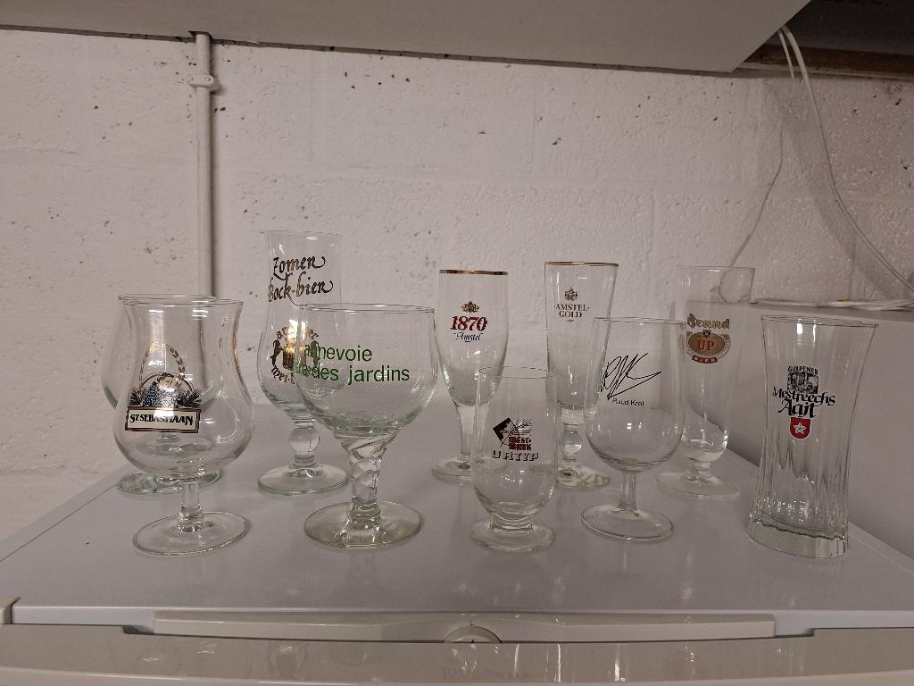 diverse bierglazen, Ophalen of Verzenden, Zo goed als nieuw, Bierglas