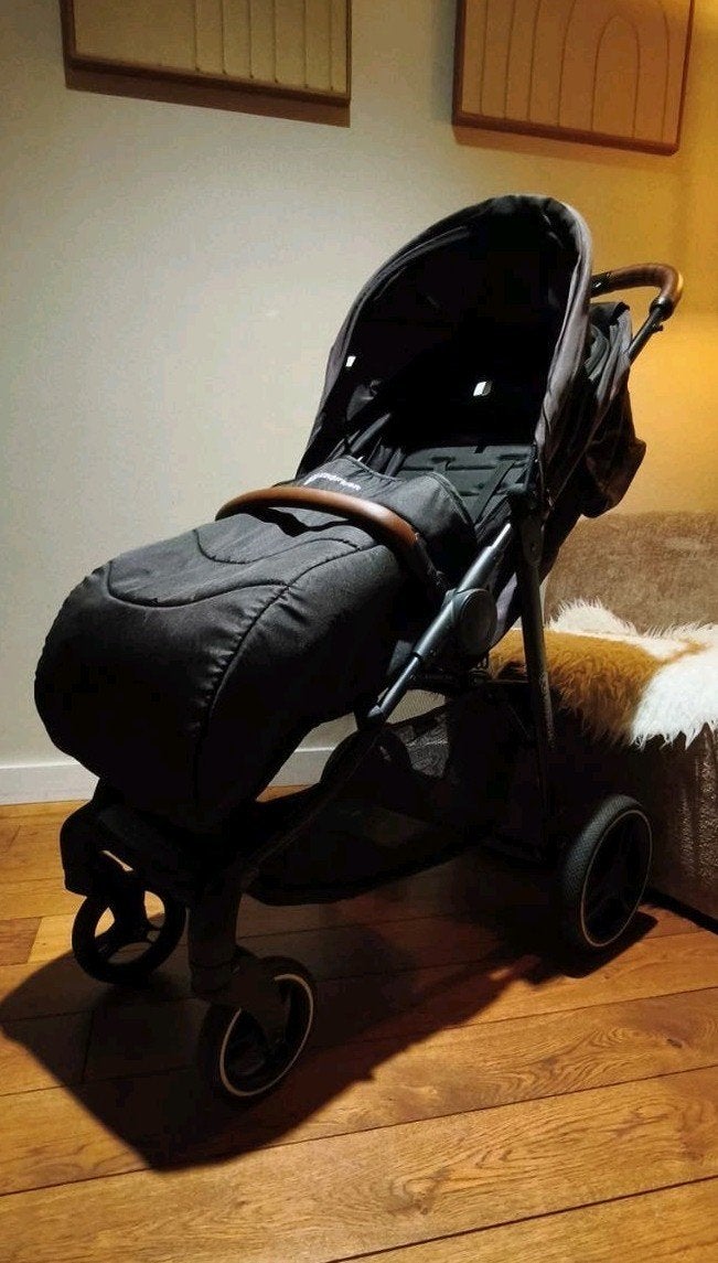 Kindercraft Grande+ Buggy met voetenzak en grote zonnekap, Ophalen, Gebruikt, Overige merken, Verstelbare rugleuning