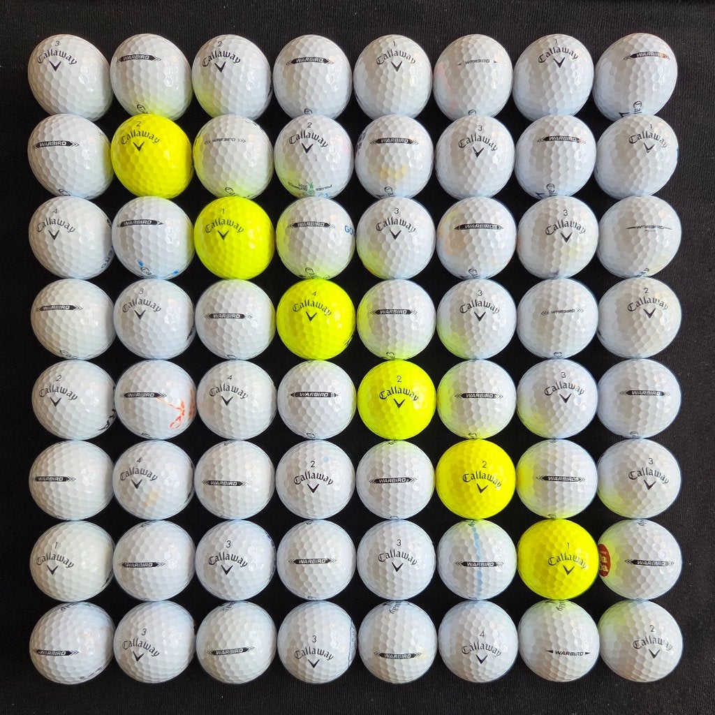 64 stuks mooie Callaway Warbird golfballen, Ophalen of Verzenden, Zo goed als nieuw, Bal(len), Callaway