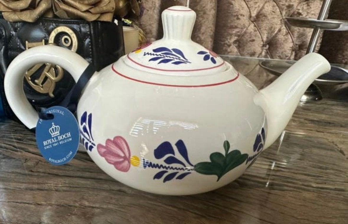 Boeren bont theepot nieuw, Ophalen, Nieuw, Overige stijlen, Overige typen