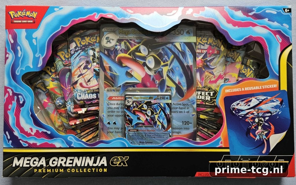Pokémon Mega Greninja ex Premium Collection, Ophalen, Nieuw, Boosterbox, Foil