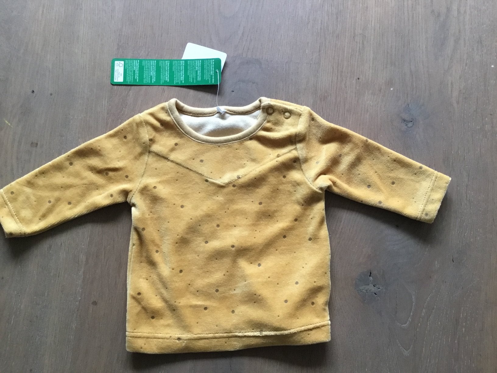Trui maat 56 unisex meisje jongen truitje gele trui okergeel, Kinderen en Baby's, Babykleding | Maat 56, Ophalen of Verzenden