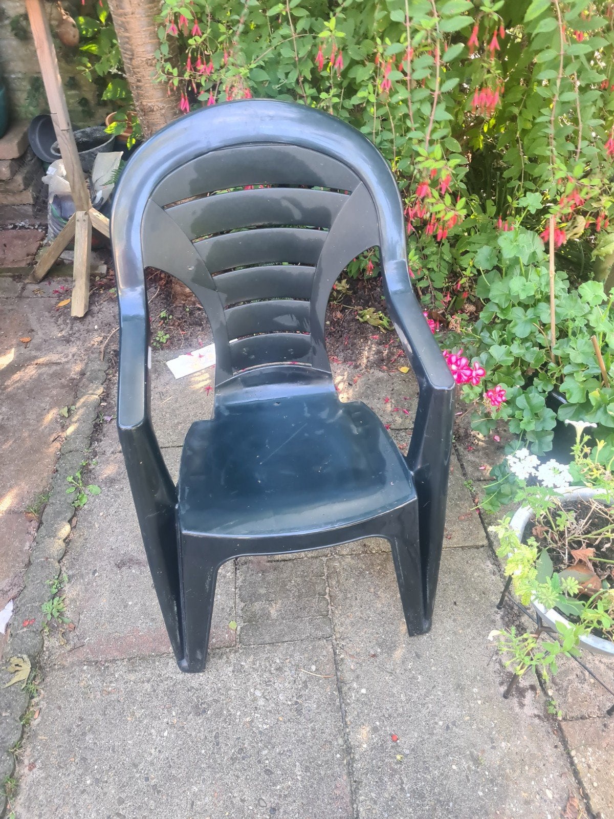 4x tuinstoelen, Tuin en Terras, Ophalen, Gebruikt, Plastic