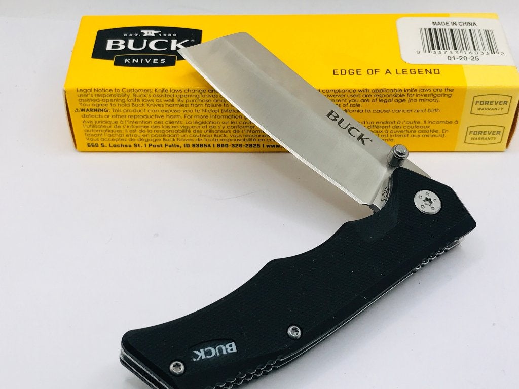 Buck Trunk 252BKS Black zakmes NIB, Ophalen of Verzenden, Nieuw