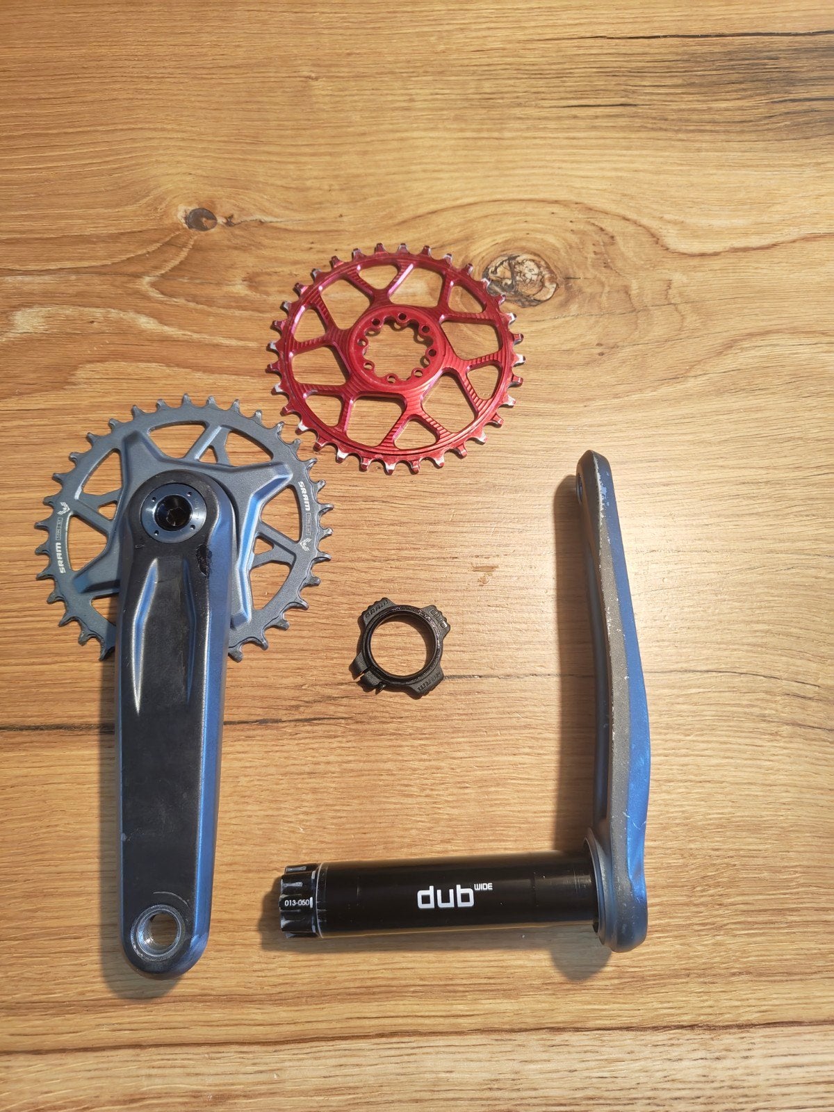 SRAM GX Eagle Transmission DUB Wide Crankstel (175mm), Fietsen en Brommers, Crankstel of Pedalen, Gebruikt, Ophalen of Verzenden