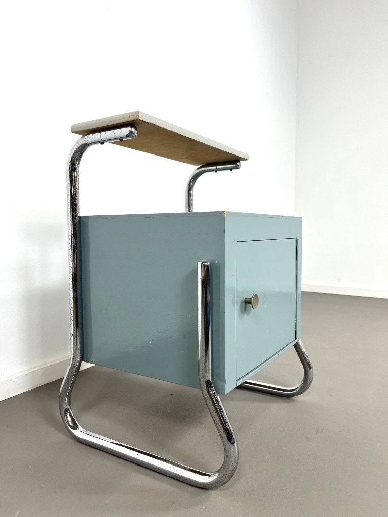 Retro vintage nachtkastje van Auping uit de jaren 60, Ophalen, Gebruikt, Minder dan 45 cm