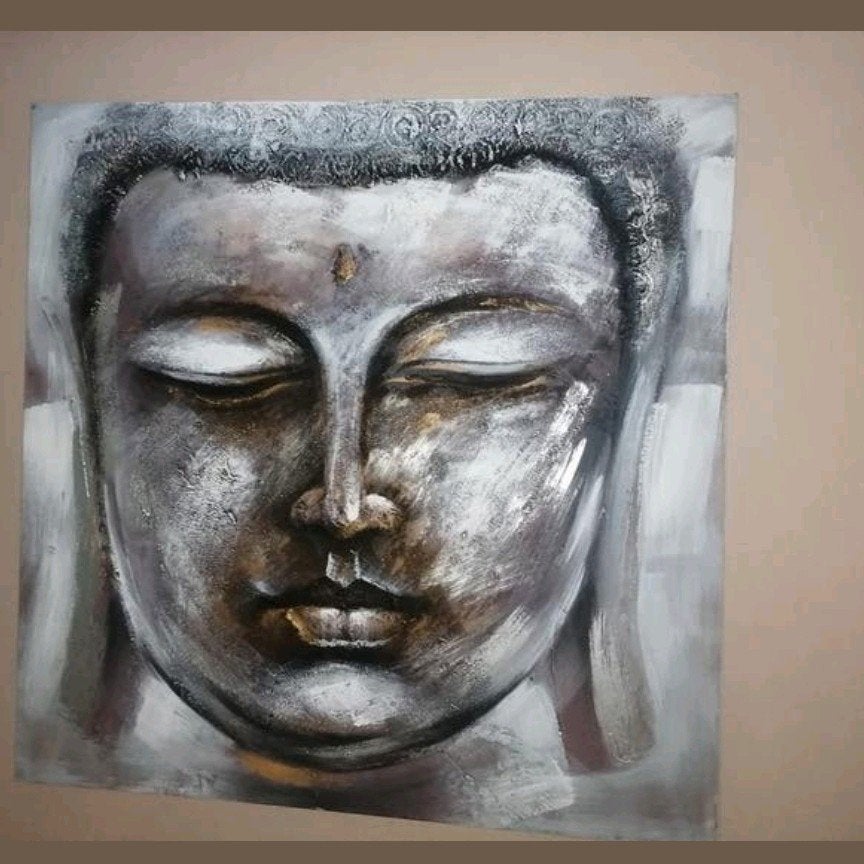 groot budhha schilderij., Ophalen, Zo goed als nieuw