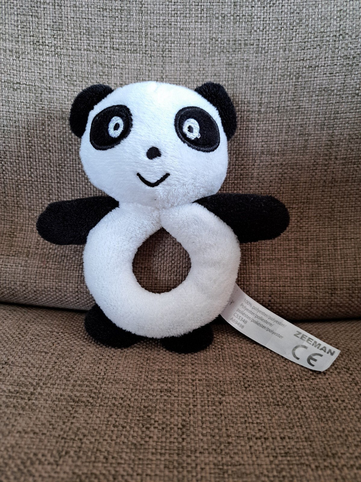 Knuffel rammelaar panda, Ophalen of Verzenden, Overige typen