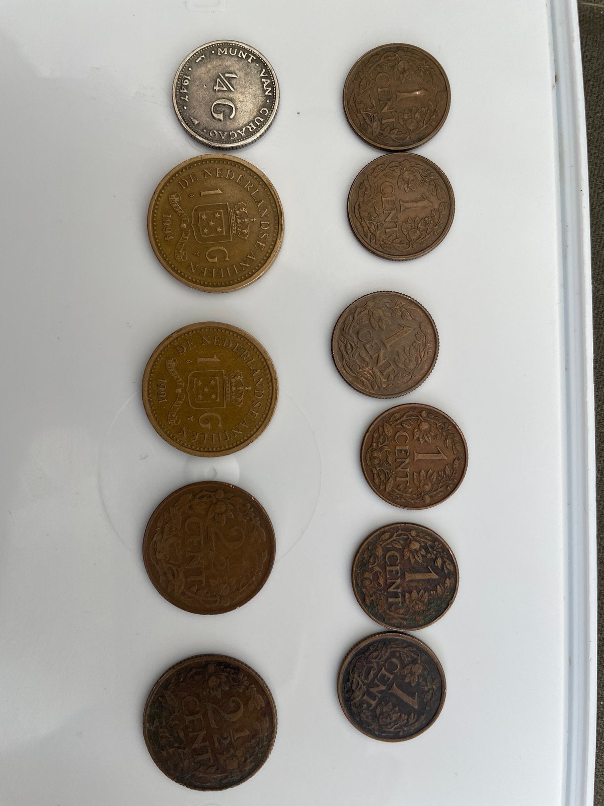 Diverse munten Nederlandse Antillen en Curaçao, Postzegels en Munten, Ophalen of Verzenden, Koningin Juliana, Overige waardes
