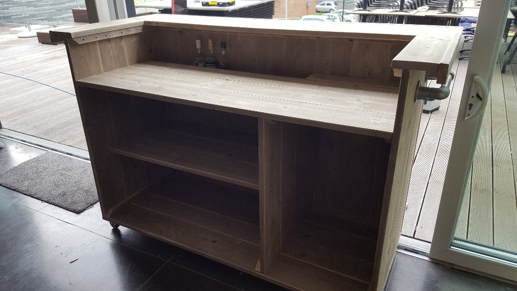 Unieke kwaliteit bar van steigerhout of douglas voor mancave, Ophalen, Nieuw