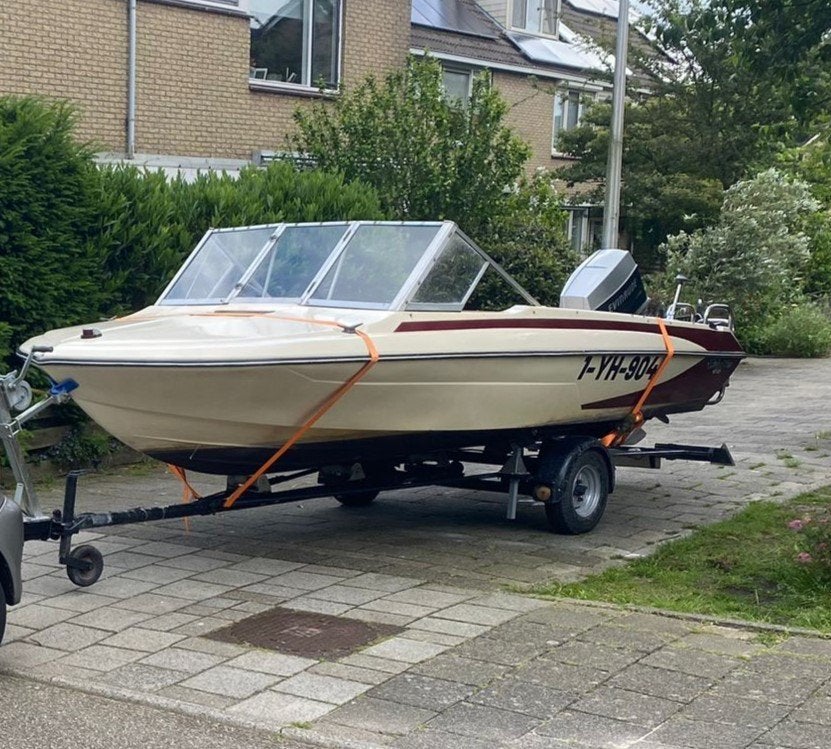 Glastron V162 Speedboot met 60 pk Evinrude en trailer, Watersport en Boten, Ophalen, Gebruikt, Elektrische start, 2 m