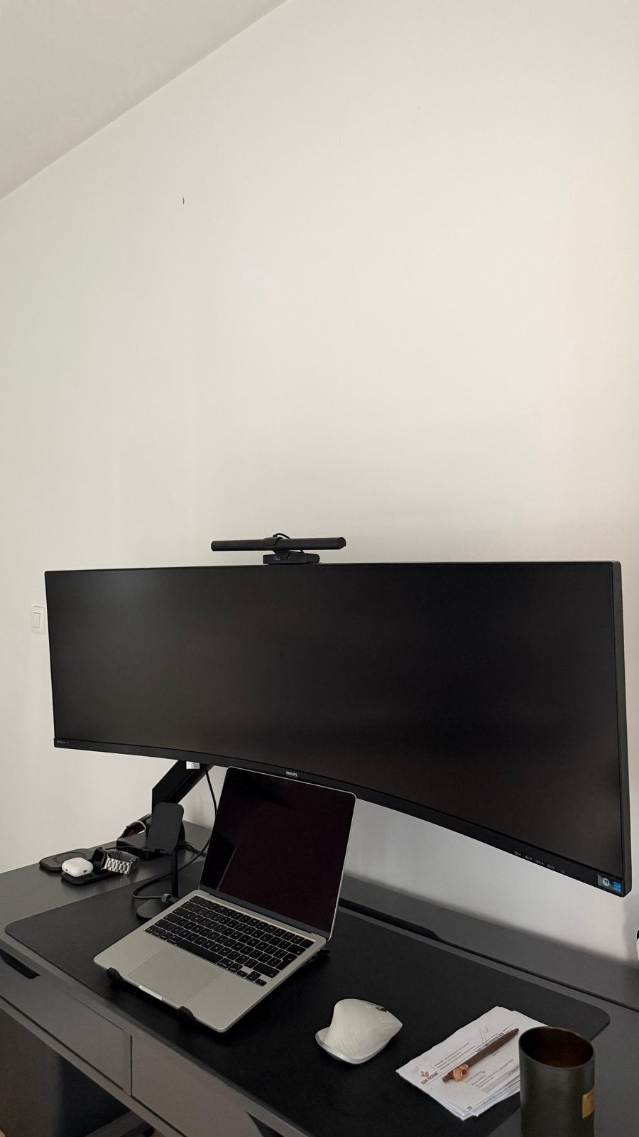 Philips Brilliance 499P Ultrawide Monitor - ZGAN, Computers en Software, Monitoren, Gaming, VA, Ophalen of Verzenden, Zo goed als nieuw