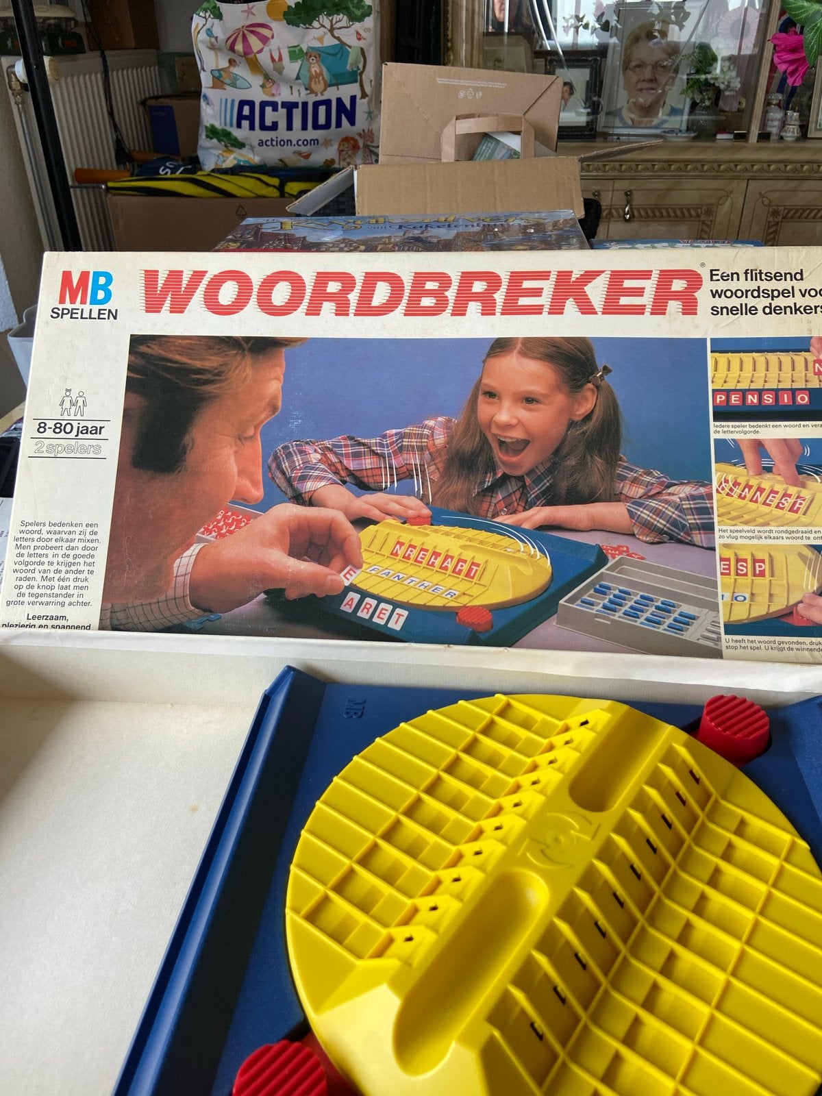 MB Woordbreker Spel - Klassiek Woordspel, Een of twee spelers, Ophalen of Verzenden, Gebruikt