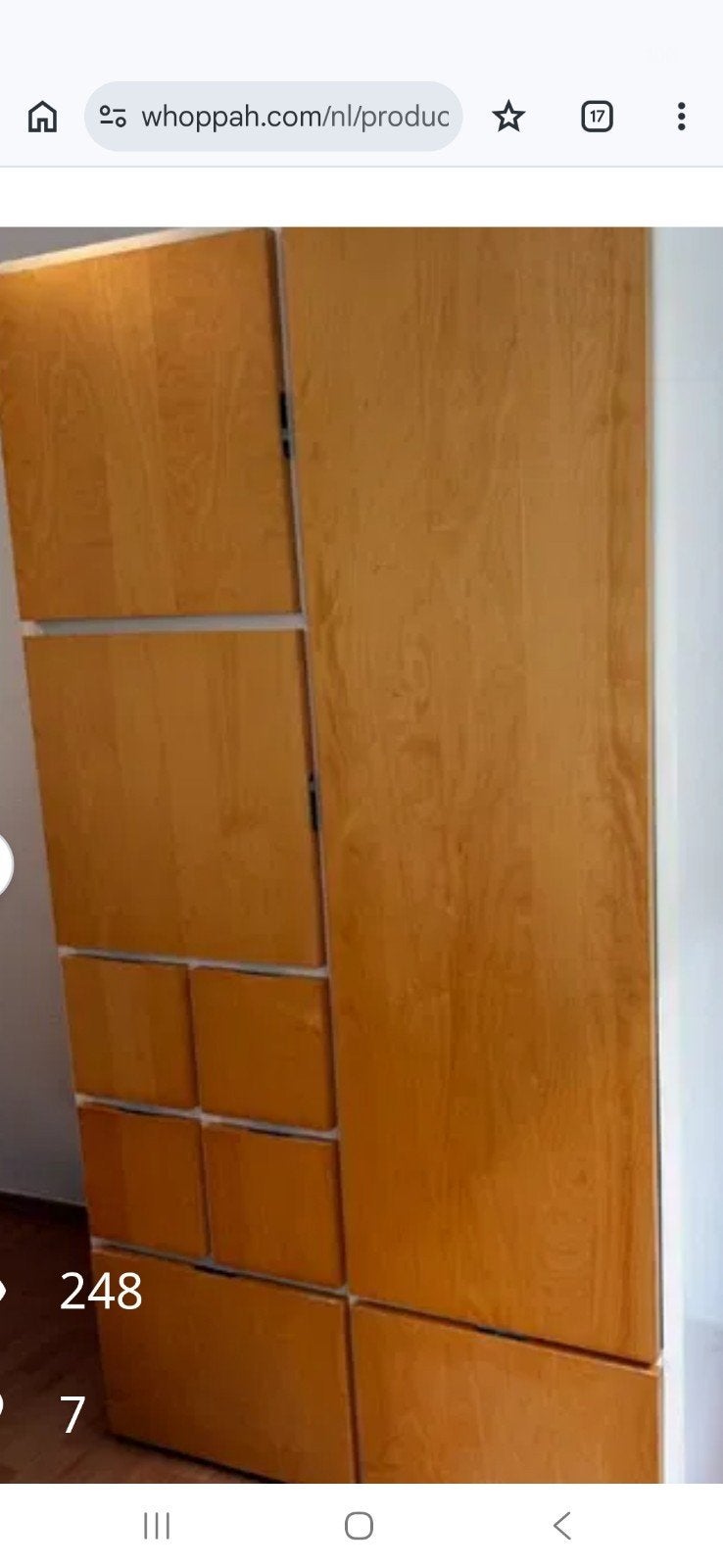 nette ikea rakke kledingkast, Ophalen, Zo goed als nieuw, 50 tot 75 cm, 150 tot 200 cm