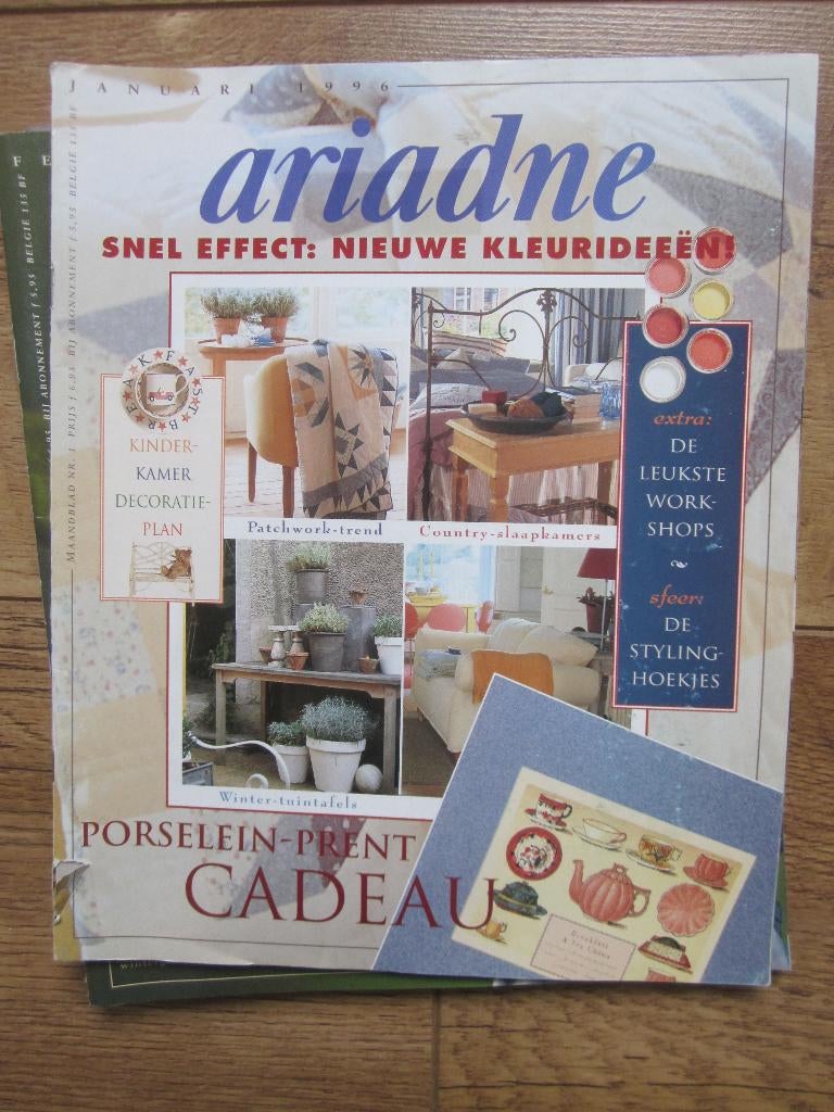 3 x Ariadnes januari februari maart 1996, Ophalen of Verzenden, Zo goed als nieuw, Damesbladen
