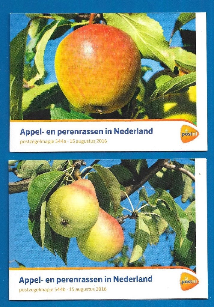 Postzegelmapje 544 A & B Appel- en perenrassen in Nederland, Verzenden, Na 1940, Postfris