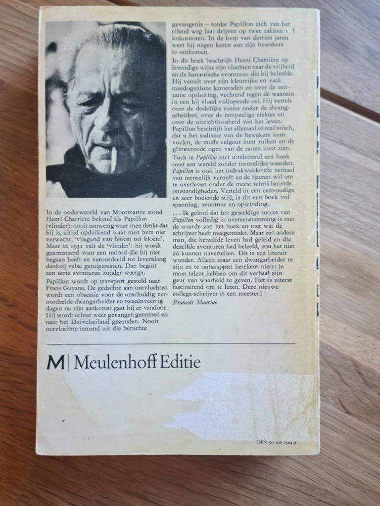 Papillon - Henri Charrière (boek), Boeken, Ophalen of Verzenden