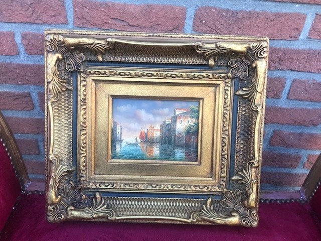 mooi schilderij, gezicht op Venetië, Antiek en Kunst, Kunst | Schilderijen | Klassiek, Impressionistisch, Ophalen of Verzenden