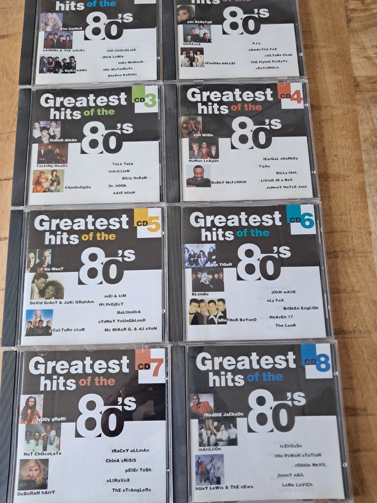Greatest Hits of the 80s 8 CD Boxset - Deel 1 t/m 8, Cd's en Dvd's, Cd's | Verzamelalbums, Ophalen, Zo goed als nieuw, Pop, Boxset