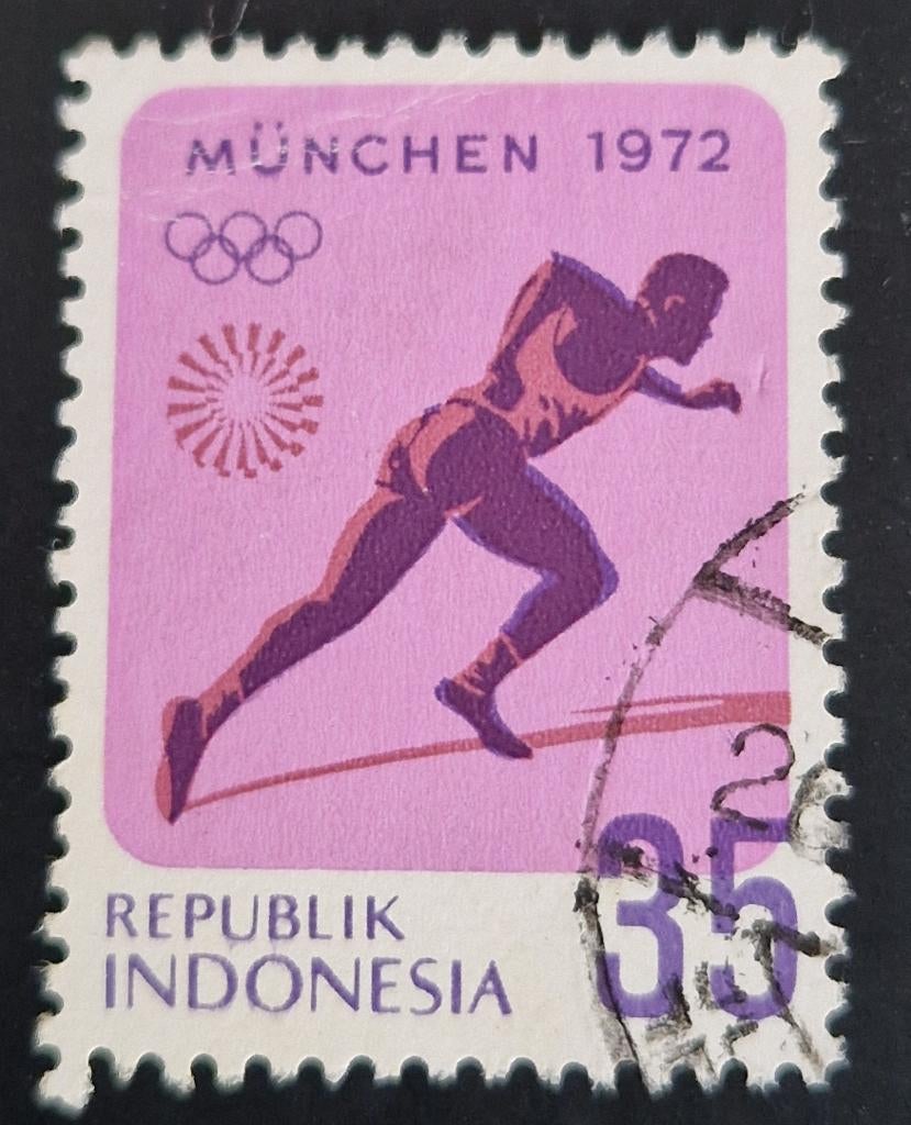 Indonesie 1972 - ZBL 721 - Olympische Spelen  - München, Ophalen of Verzenden, Gestempeld, Zuidoost-Azië
