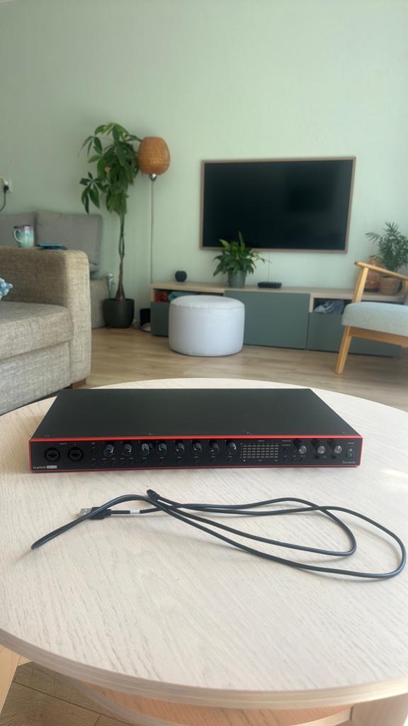 Focusrite Scarlett 18i20 3rd Gen Audio Interface, Ophalen of Verzenden, Gebruikt, 10 tot 20 kanalen, Microfooningang