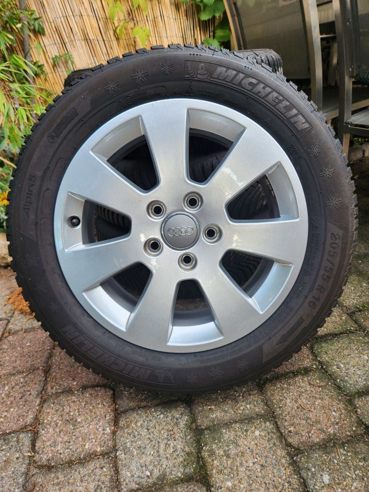 4 nette 16 inch Michelin Alpin 5 winterbanden – €, 16 inch, 205 mm, Winterbanden, Ophalen of Verzenden