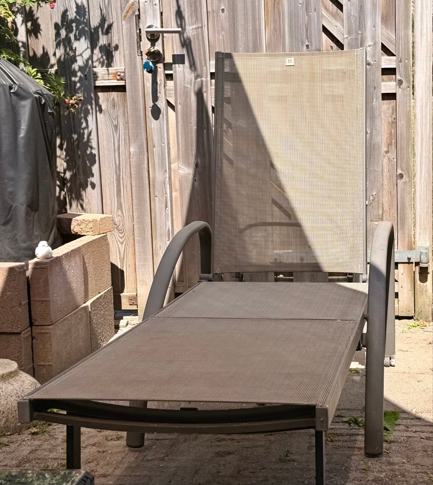Inklapbaar ligbed/ligstoel van P&R Design, Ophalen, Gebruikt, Textileen, Inklapbaar