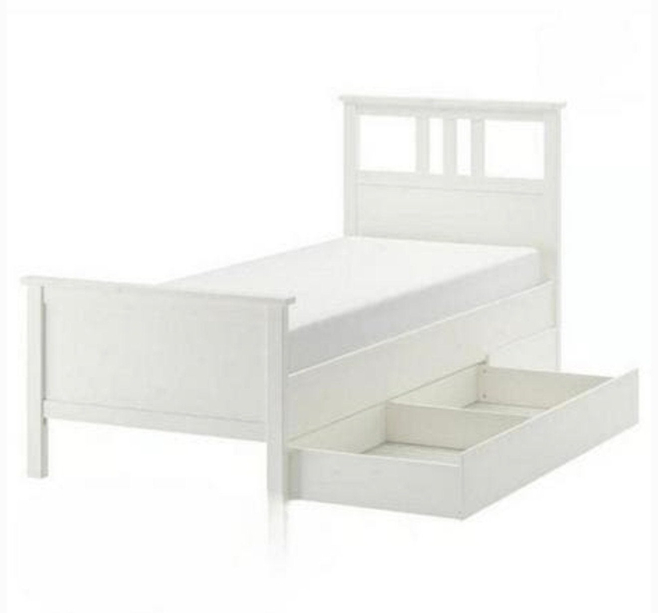 IKEA Hemnes bed wit, Ophalen, Gebruikt, 90 cm, Eenpersoons