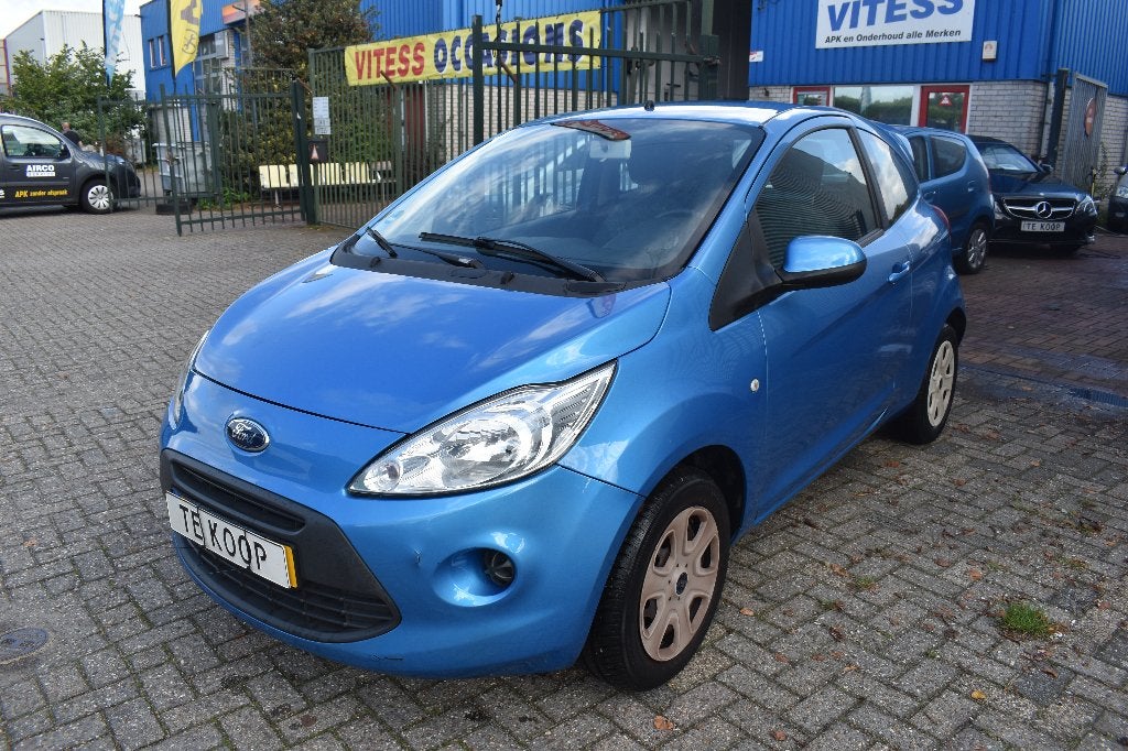 Ford Ka 1.2 51KW 2010 Blauw  NIEUWE APK, Voorwielaandrijving, 1242 cc, 4 cilinders, Origineel Nederlands