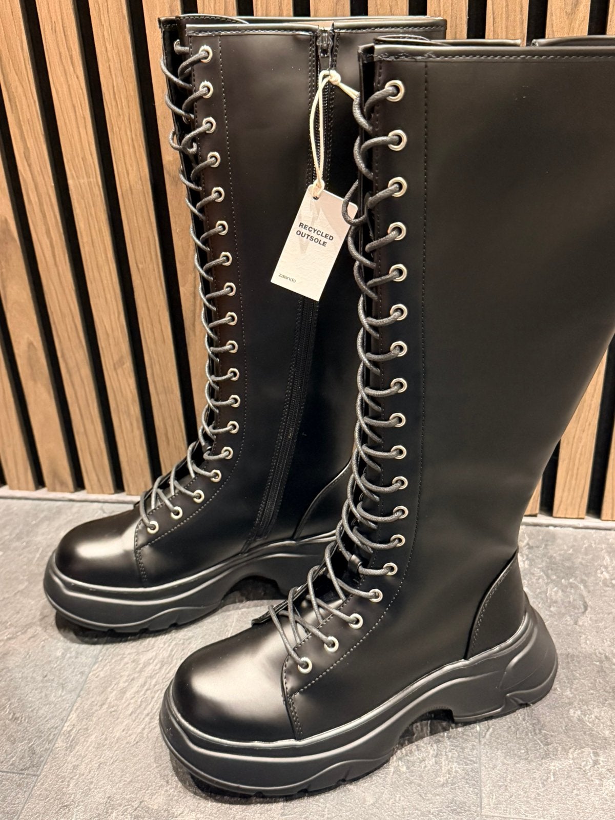 Even&Odd stoere veterlaarzen maat 37 / zwart, Kleding | Dames, Hoge laarzen, Zwart, Nieuw, Ophalen of Verzenden