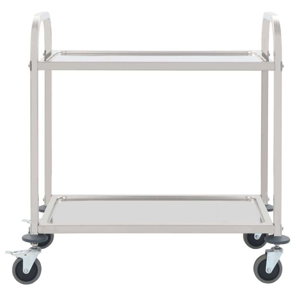 Keukentrolley trolley serveerwagen 2 etages GRATIS BEZORGD!, Overige typen, Verzenden, Nieuw, Metaal