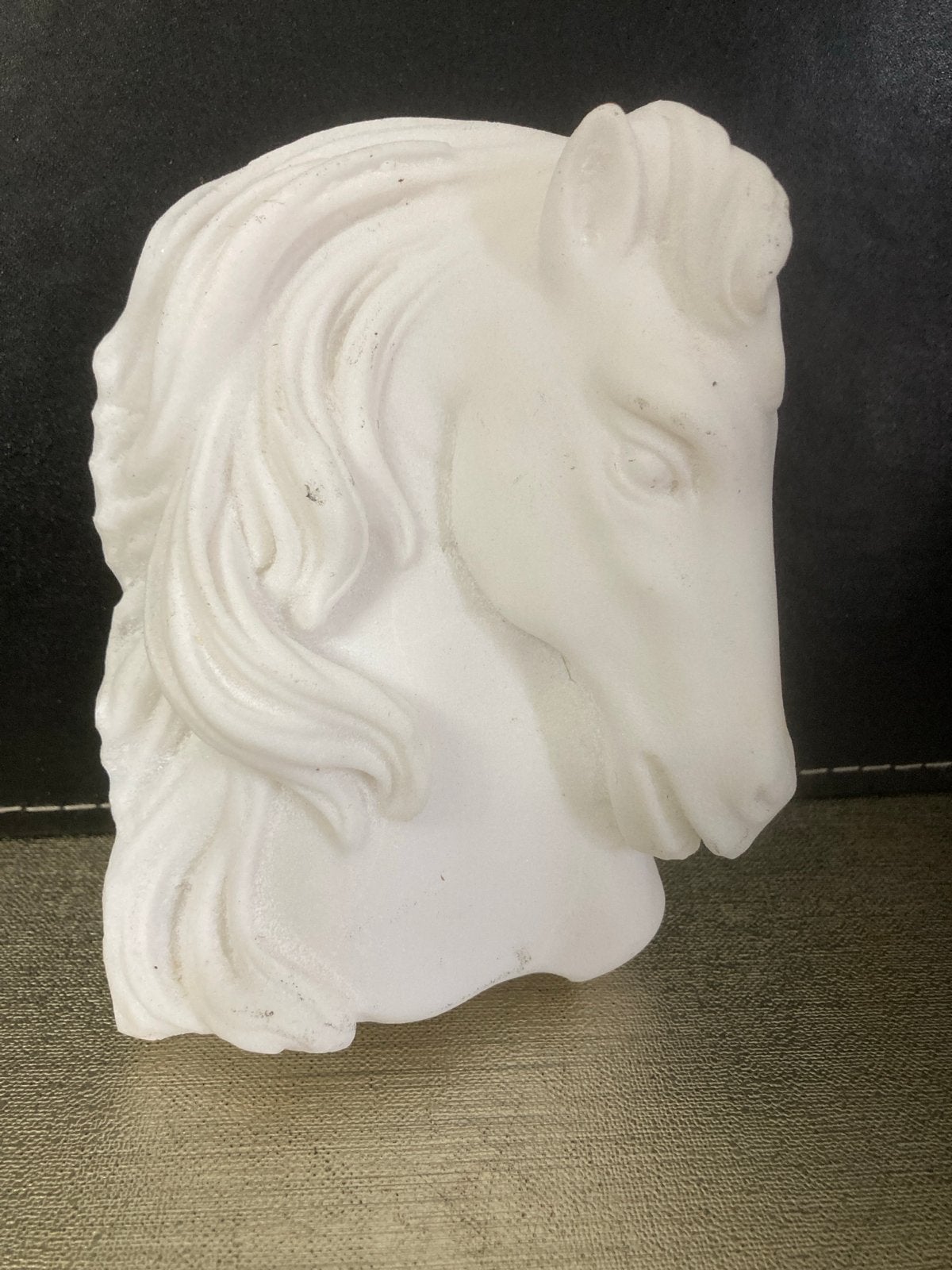 Paardenhoofd  - 12 x 9,5 x 5 cm, Minder dan 20 cm, Ophalen of Verzenden, Zoogdier, Beeld