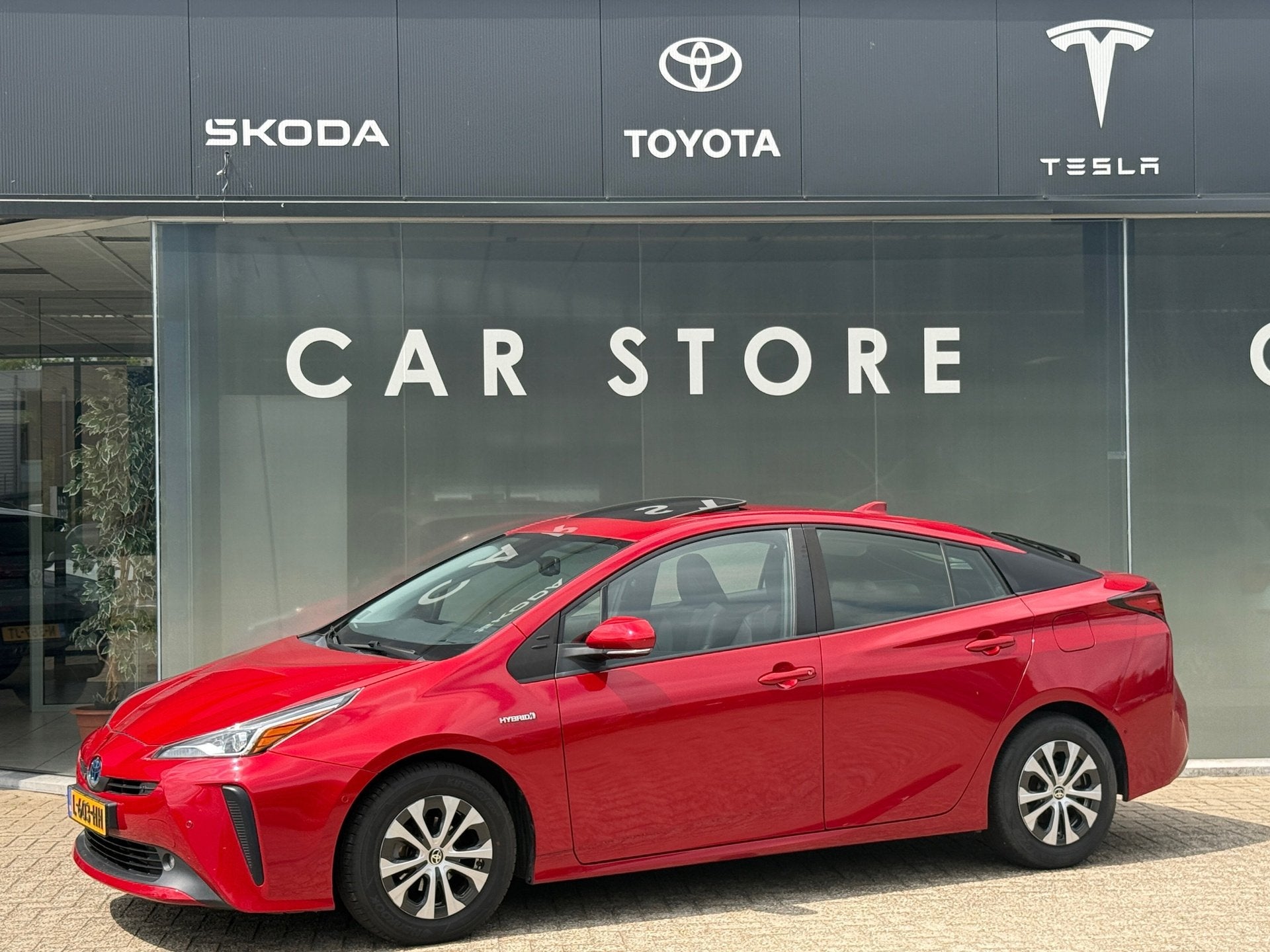 Toyota Prius 1.8 Executive Pano|Leder|JBL|HuD|Dealer Onderho, Auto's, Toyota, Dealer onderhouden, Bedrijf, Hybride Elektrisch/Benzine