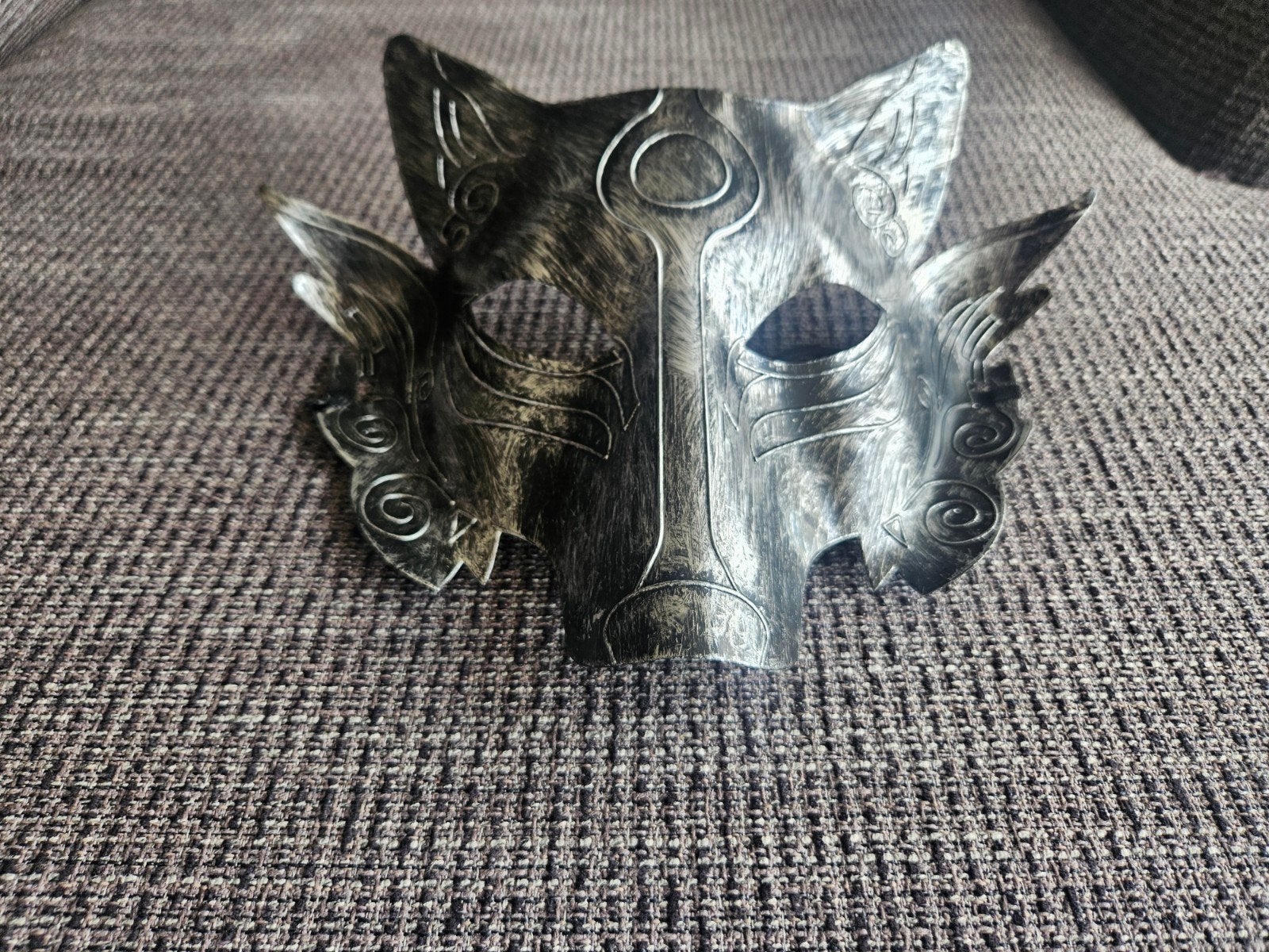 Zwart-zilveren Fox/Cat Masker - Mysterieus & Elegant, Verzenden