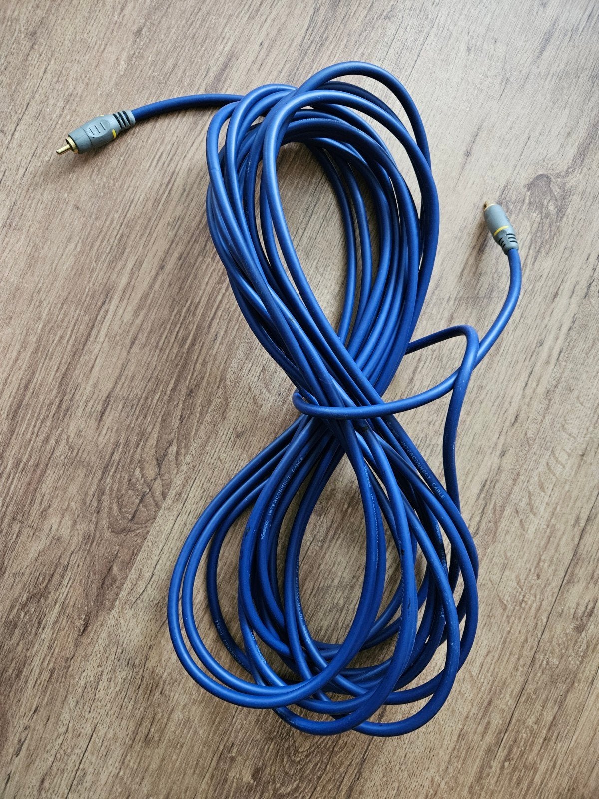 RCA audio tulp kable - Blauw, 5 meter of meer, Ophalen of Verzenden, Gebruikt, 10 meter of meer, Interlink-kabel
