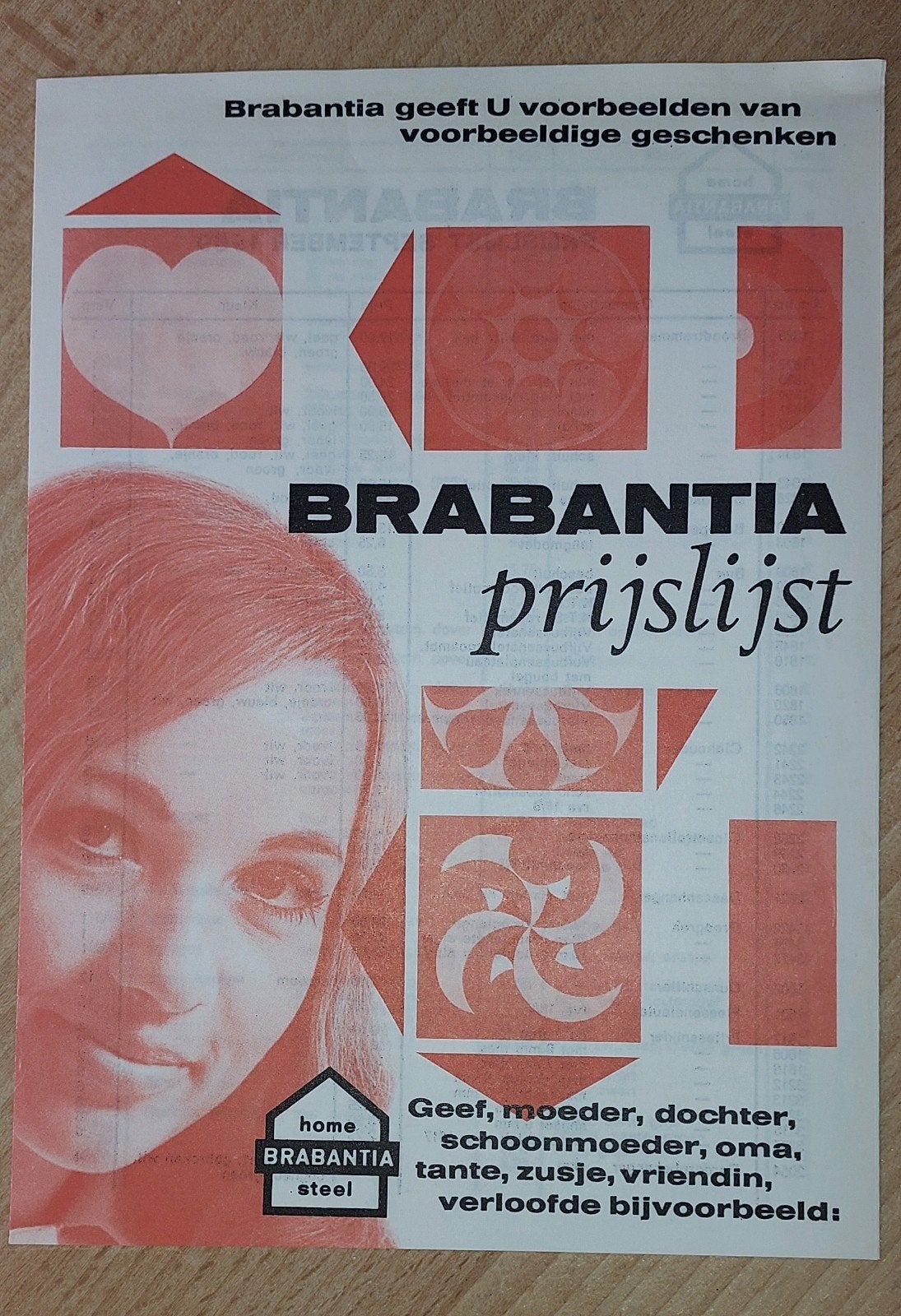 Brabantia Reclamefolder & Prijslijst uit 1969 -, Boeken, Catalogussen en Folders, Ophalen of Verzenden, Catalogus, Brabantia, Zo goed als nieuw