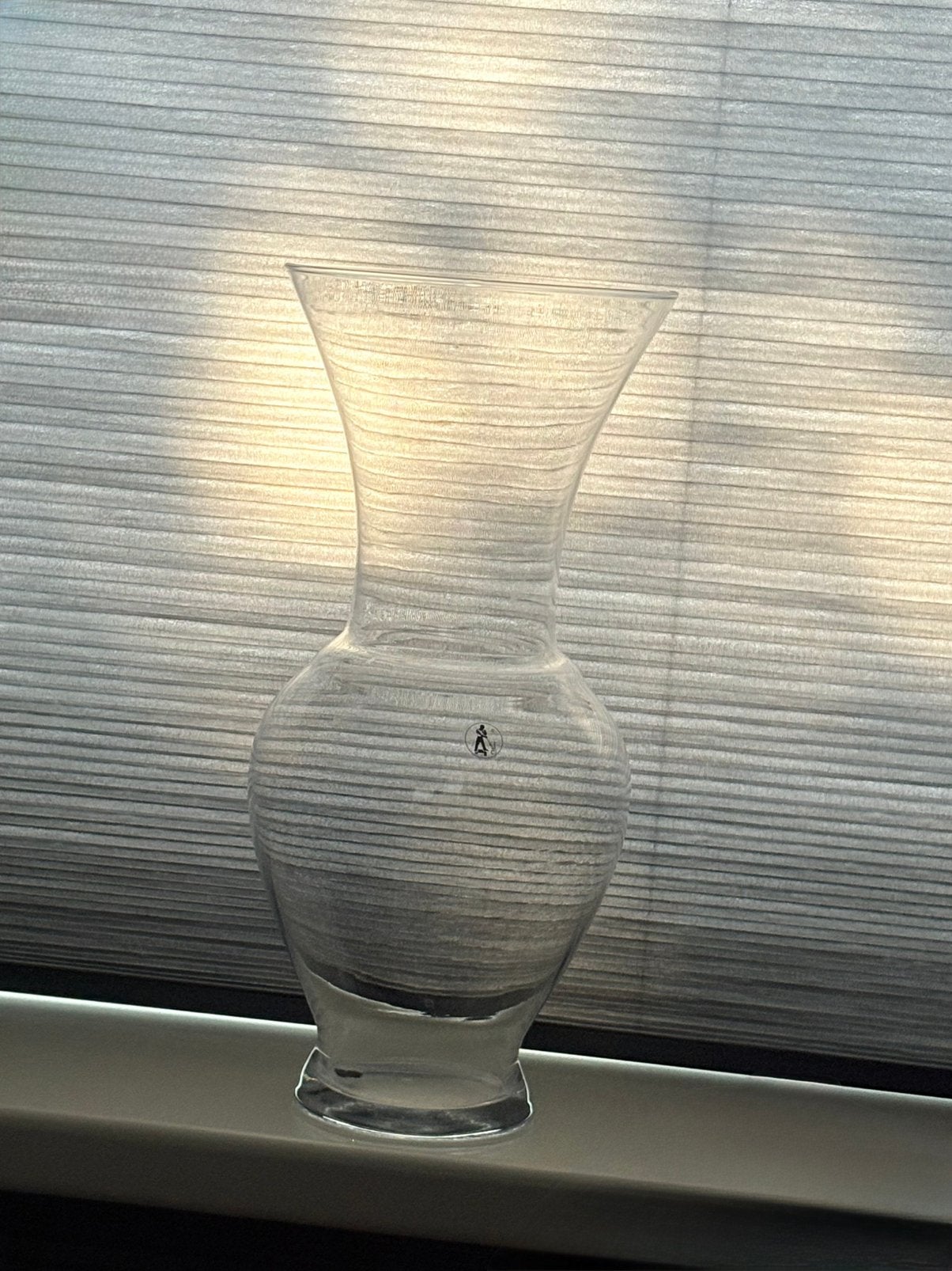 Hoge vaas glas, Ophalen of Verzenden, Zo goed als nieuw, Glas