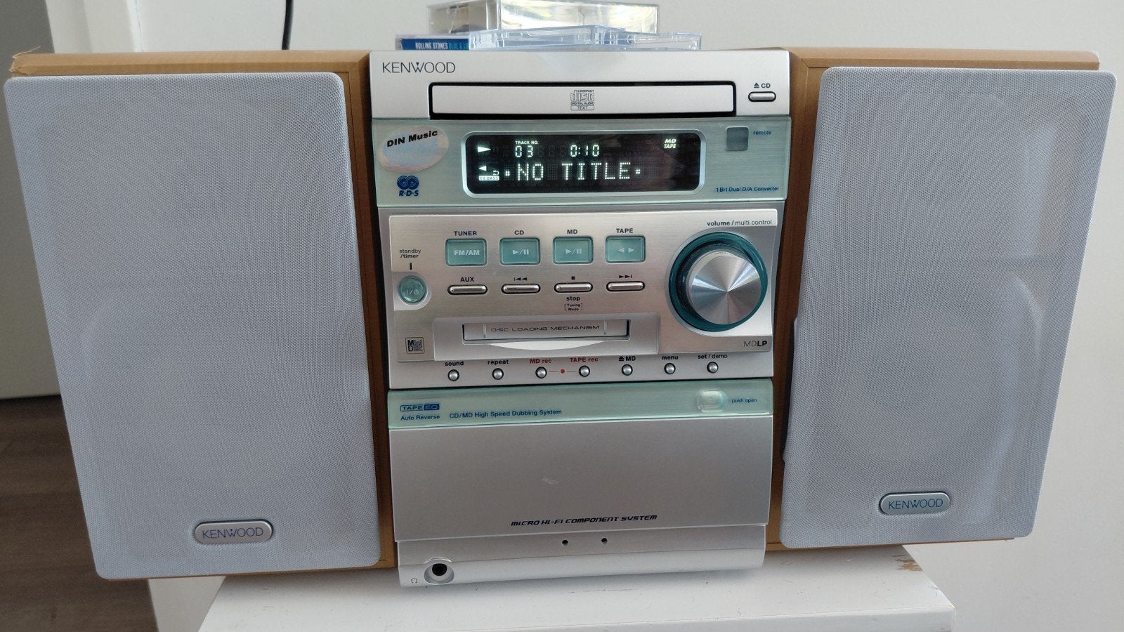 Kenwood Minidisc CD Cassette Stereo Toren - Volledig Werkend, Audio, Tv en Foto, Overige merken, Gebruikt, Cassettedeck, Losse componenten
