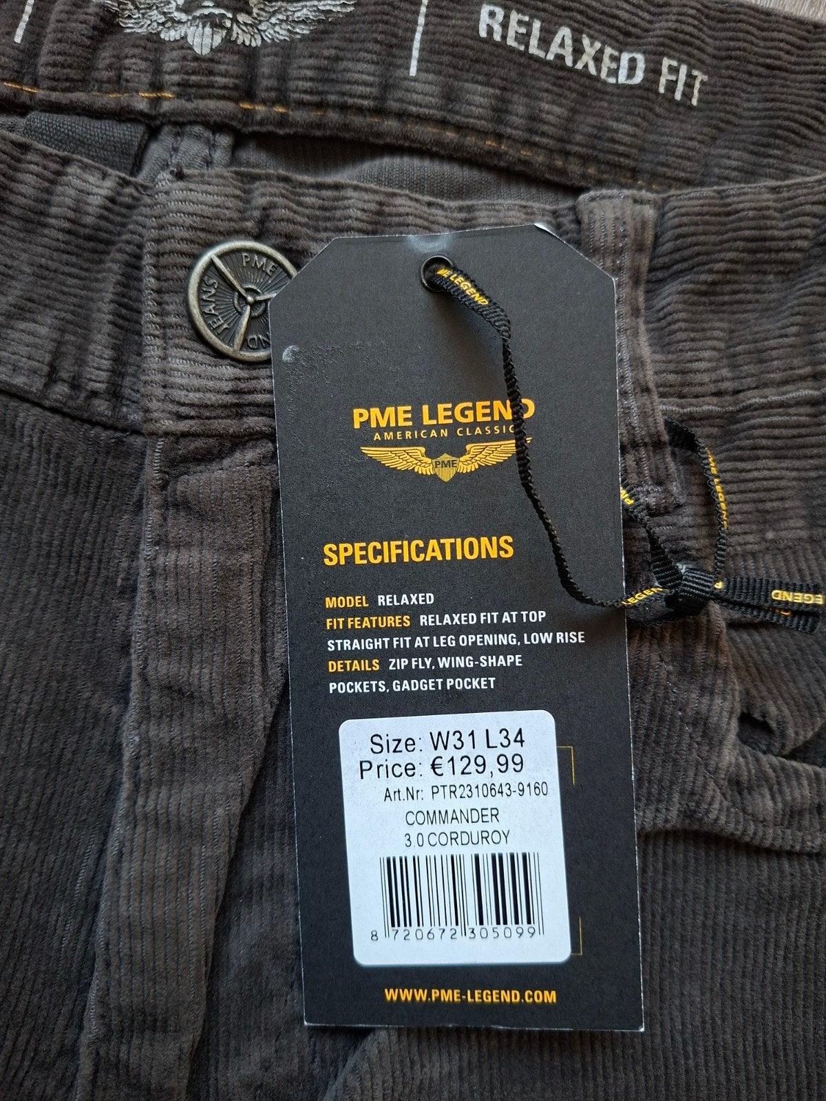 PME LEGEND Commander 3.0 corduroy W31 L34, Overige kleuren, Nieuw, W32 (confectie 46) of kleiner, Ophalen of Verzenden