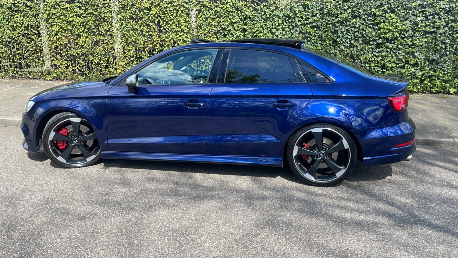 Audi S3 2.0 Tfsi 310pk S Tronic Quattro 2017 Blauw, Auto's, Audi, Automaat, 15 km/l, Zwart, 4 cilinders