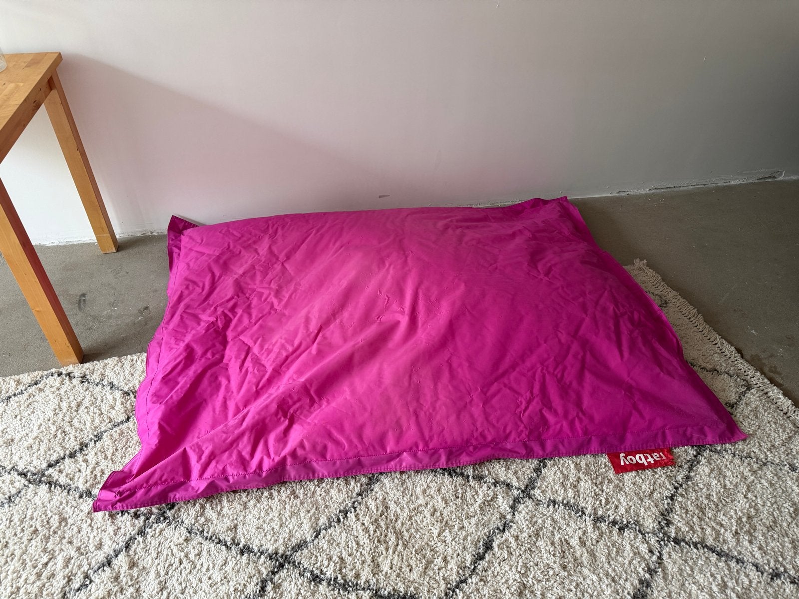 Fatboy zitzak roze 175x135 cm, Ophalen, Gebruikt, Roze, Zitzak