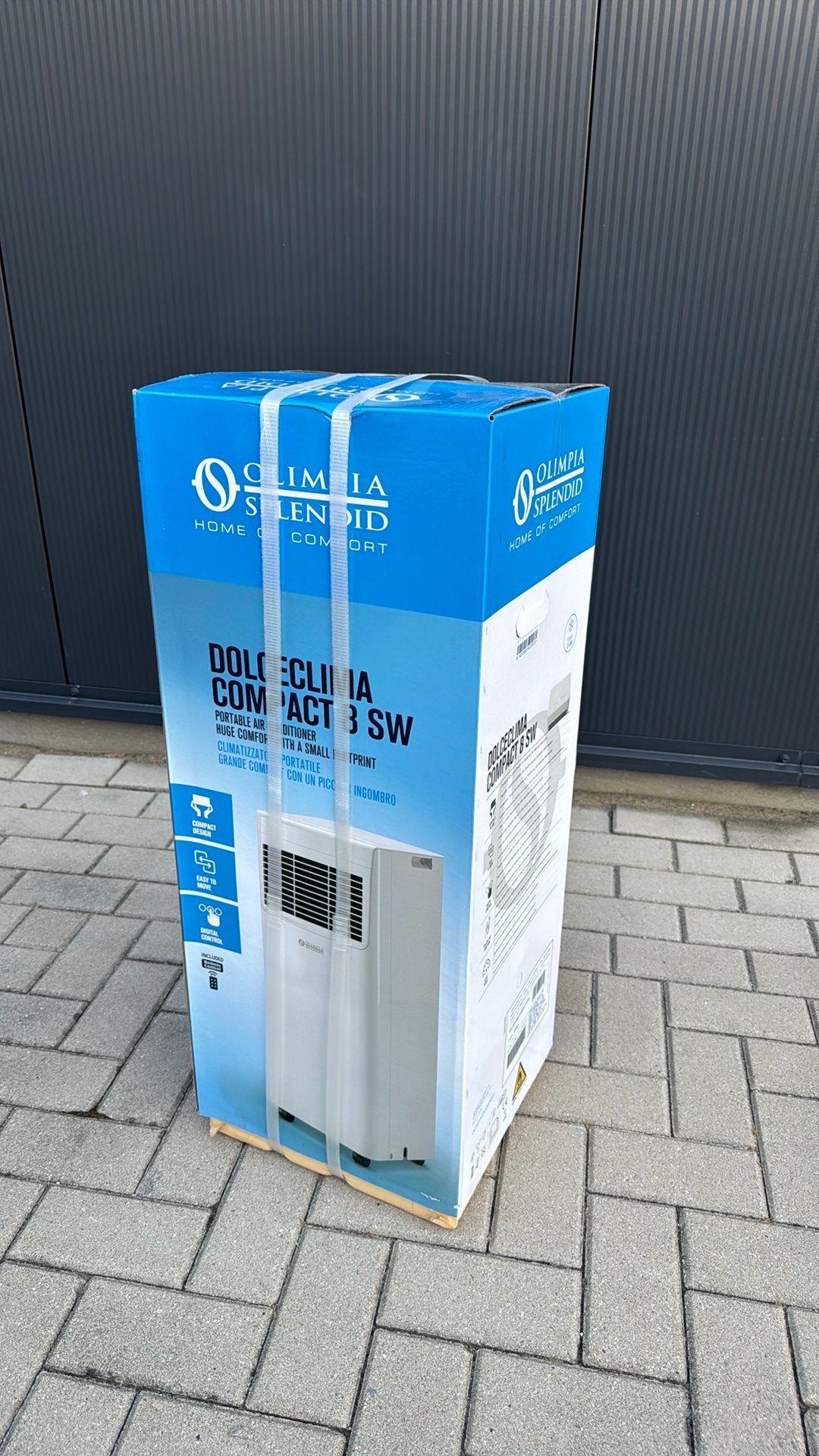 DolceClima compact 8 SW mobiele airco, Ophalen, Minder dan 60 m³, 3 snelheden of meer, Zo goed als nieuw