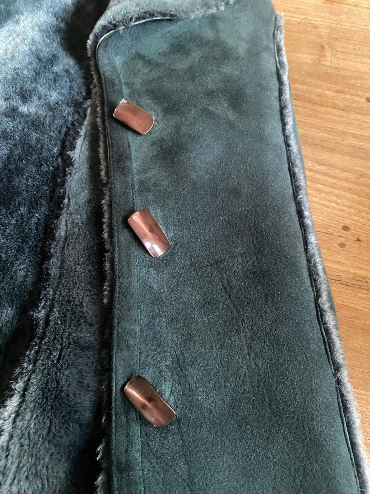 Donkergroene lammy coat maat M, Maat 38/40 (M), Ophalen of Verzenden, Zo goed als nieuw, Bazaar54