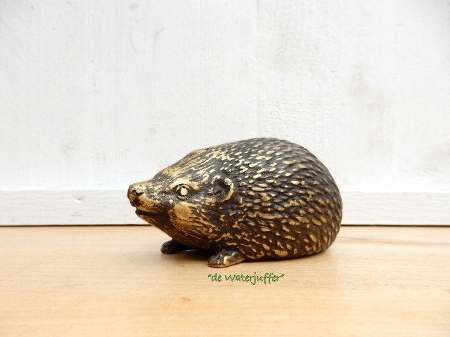 075* Bronzen egel medium (Boven €75 geen verzendkosten), Tuin en Terras, Tuinbeelden, Ophalen of Verzenden, Nieuw, Overige materialen