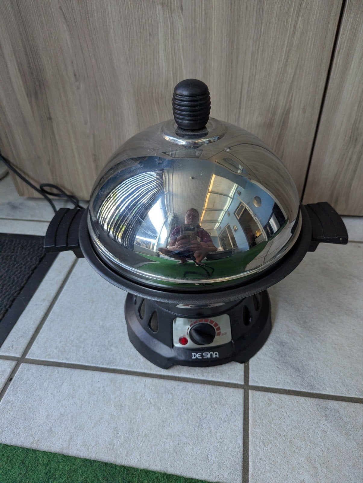 DESINA Elektrische Fonduepan, Ophalen of Verzenden, Zo goed als nieuw, Elektrisch, Fonduepan