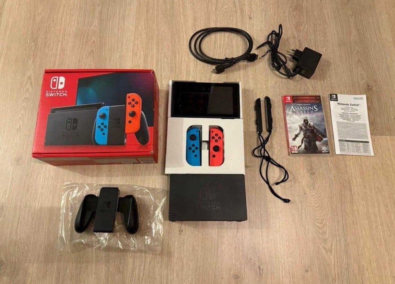 Nintendo switch compleet in doos, Spelcomputers en Games, Spelcomputers | Nintendo Switch, Ophalen of Verzenden, Zo goed als nieuw