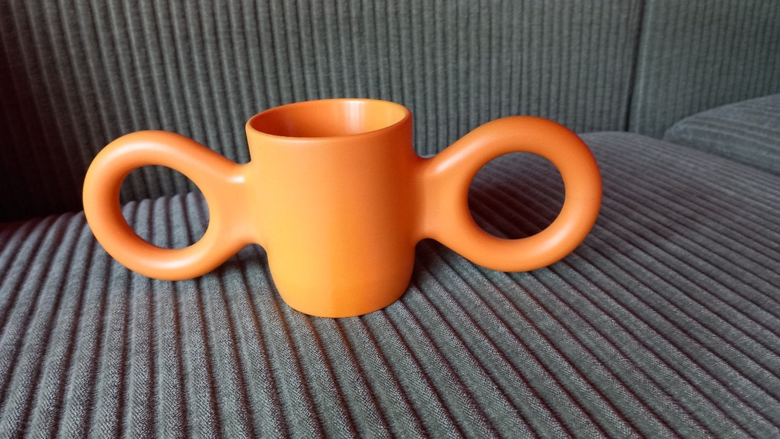 Gispen design beker Dombo Richard Hutten oranje-geel, Ophalen of Verzenden, Gebruikt