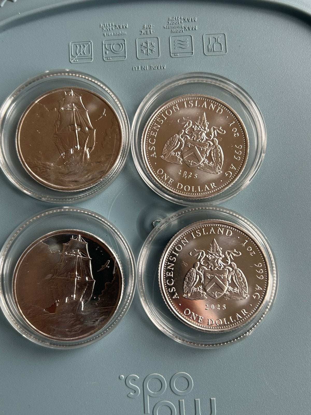 1 OZ zilver. Ascencion Island 2025. Laatste, Postzegels en Munten, Edelmetalen en Baren, Verzenden, Zilver
