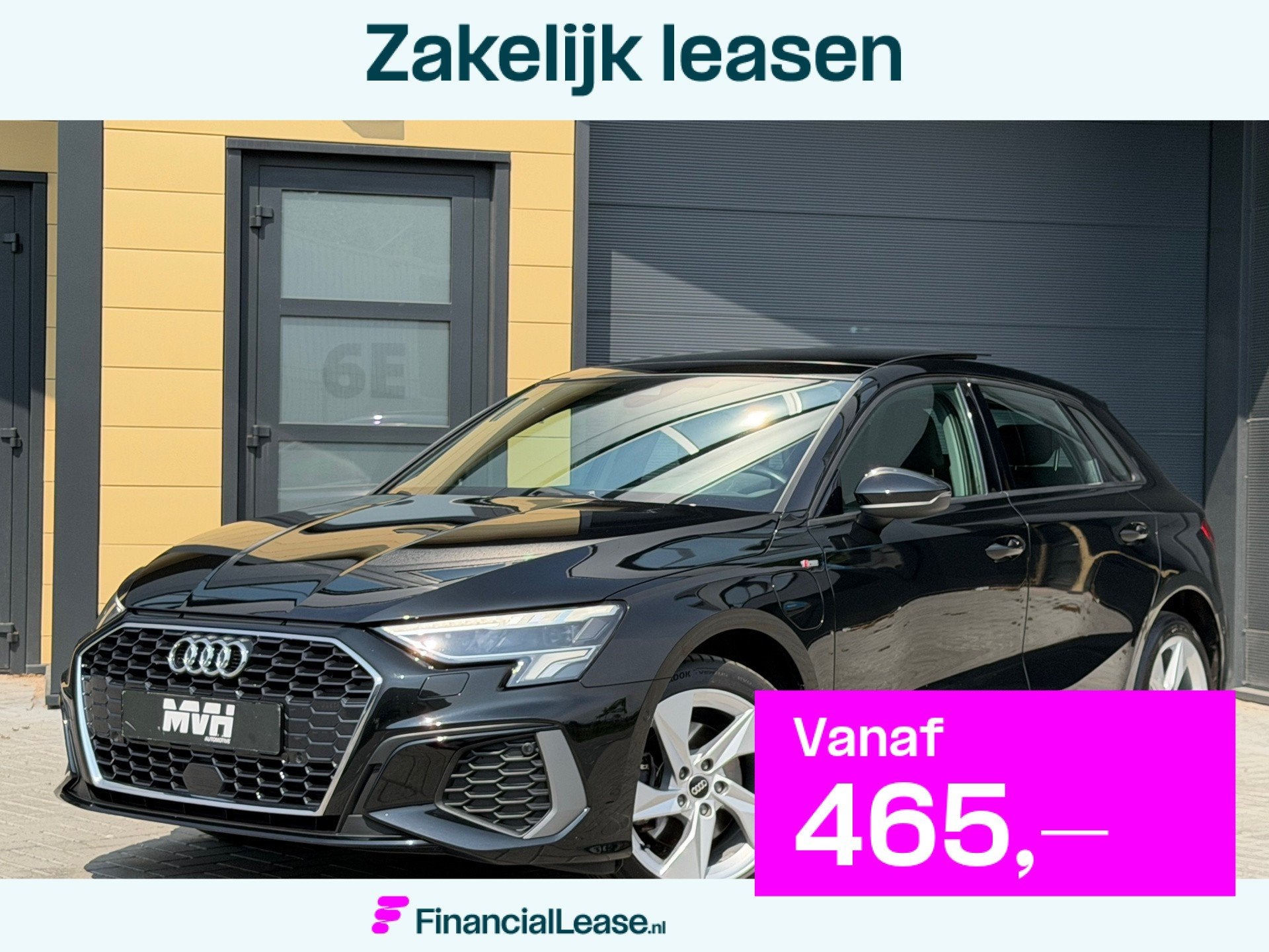 Audi A3 Sportback 40 TFSI e Edition Model 23 - S-line - Pano, Gebruikt, 4 cilinders, 150 pk, Zwart