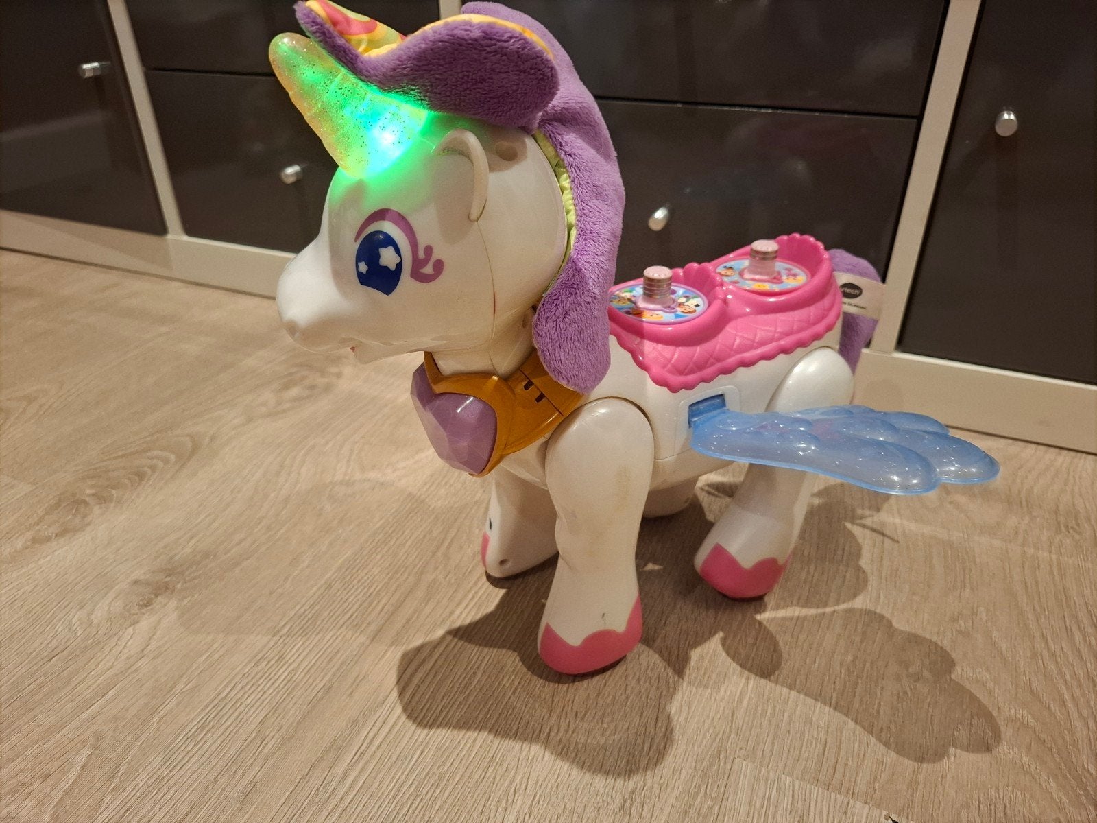 VTech Magische Eenhoorn met licht en geluid, Ophalen of Verzenden, Gebruikt, 2 tot 4 jaar